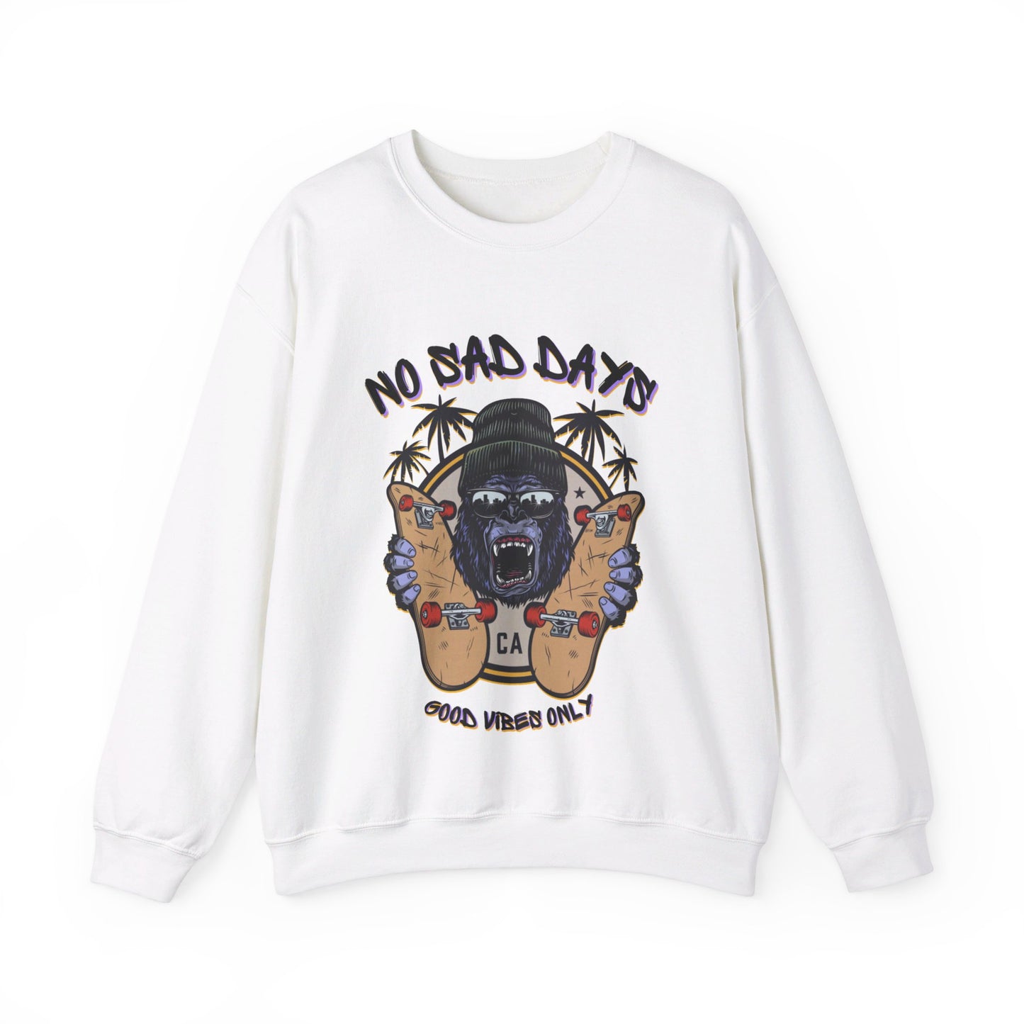 No Sad Days Unisex Heavy Blend™ Crewneck Sweatshirt